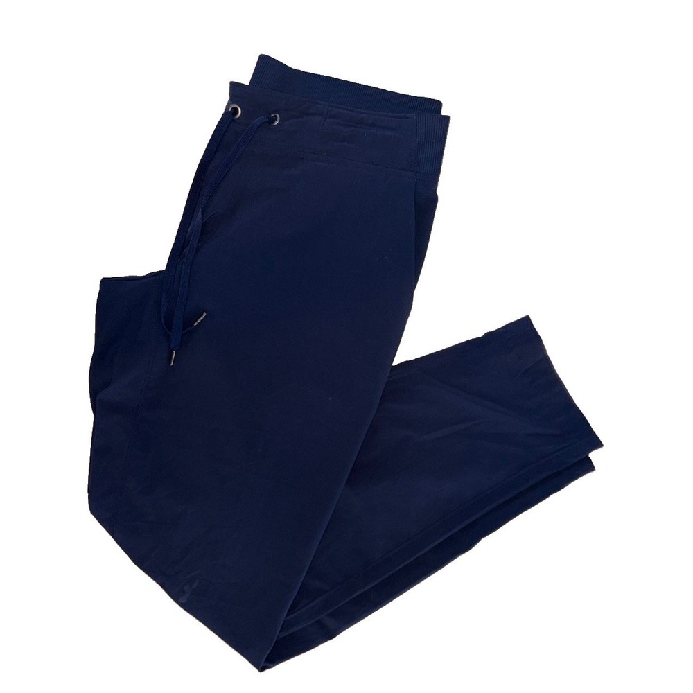 Athleta Brooklyn Ankle Pant Womens Size 18 Navy Blue Mid Rise